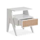 Mesa de Cabeceira Shott Branco